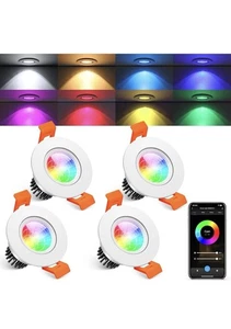 2 Zoll Smarte Einbauleuchten, 5W WiFi Dimmbar LED Einbaustrahler, - Bild 1 von 7
