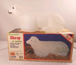 Empire Blow Mold Nativity Sheep Lamb in Box - Picture 1 of 13