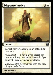 Dispense Justice Scars of Mirrodin MTG Magic the Gathering card - Picture 1 of 2
