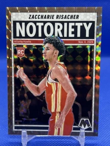 2024 Panini Mosaic Notoriety Zaccharie Risacher #10 Bronze /75 - Picture 1 of 2