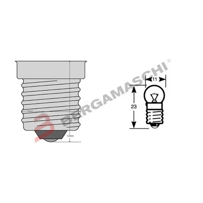 SCATOLA 10PZ LAMPADE LAMPADINE 6V 0,6W G11 E10 PER FANALE POSTERIORE BICICLETTA - Immagine 1 di 4