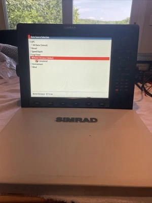 Simrad NSE 12 Chartplotter/MultiFunction Display MFD w/ Sunscreen And Power Cord - Image 1 of 4
