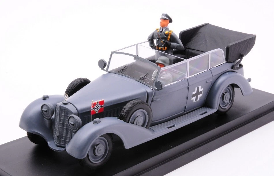 MERCEDES 770 K WERMACHT 1941 CON UFFICIALE E SOLDATO 1:43 - Immagine 1 di 1
