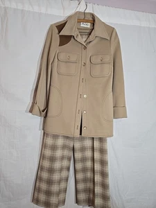 1960's Butte Knit Polyester Style Leisure Suit Women’s size Small - Picture 1 of 11