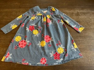 Tea Collection Girls Kimono style Dress Size 10 Blue Floral Print - Picture 1 of 7