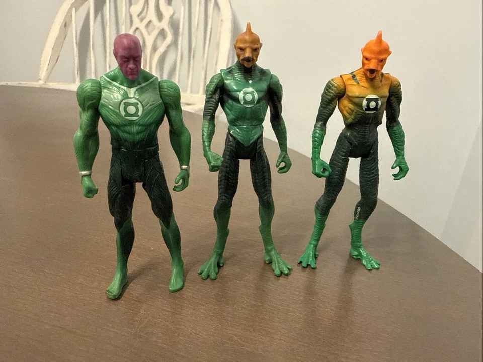 (3) Figuras de Tomar Re y Abin Sur de la película Green Lantern del universo DC Comics de 3,75"" Foto 1 de 4
