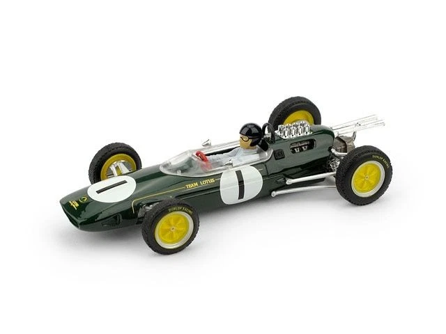 Brumm BM0331CH LOTUS 25 J.CLARK 1963 N.1 WINNER BELGIO GP WORLD CHAMPION + PILOT - Immagine 1 di 1