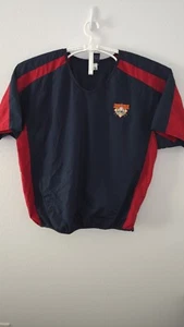 Cooperstown Dream Park Men Large Short Sleeve Blue Baseball Warm Up Jacket L311 - Picture 1 of 8