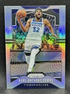 KARL ANTHONY TOWNS 2019-20 Panini Prizm #161 SILVER PRIZM Knicks Parallel - Picture 1 of 3