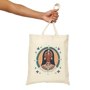 Spiritual Image Tote Bag - Meditation Zen Yoga Boho Reusable Eco-friendly Market - Picture 1 of 8