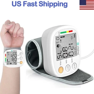 LCD Digital Wrist Blood Pressure Monitor BP Cuff Gauge Automatic Machine Tester - Picture 1 of 9