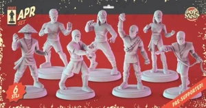 Miniatura de Mortal Kombat se adapta a minis de cultura pop de mesa DND D&D - Imagen 1 de 8