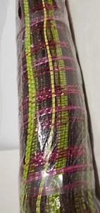 Premium Mesh Wreath Ribbon 21" x 30 ft Roll Multi Color w Purple Metallic New - Picture 1 of 5