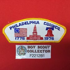 Boy Scout CSP Philadelphia Council Shoulder Patch 1776-1976 F2212B1