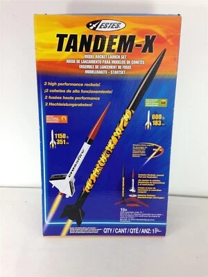 Estes Tandem-X Model Rocket Starter Set - Easy To Assemble - #1469 - Image 1 of 2