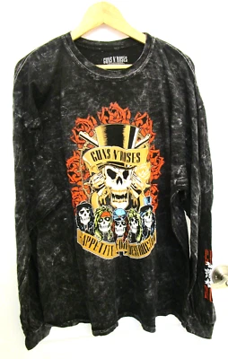 Guns N' Roses Long Sleeve Men X-Large Graphic Gray T-Shirt - 100% Cotton NWOT - Image 1 of 4