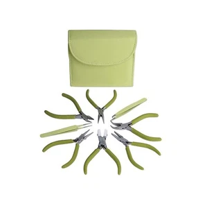 The Beadsmith Fashion Color Pliers – Set of 8 Coordinated Tools  Light Olive - Picture 1 of 3