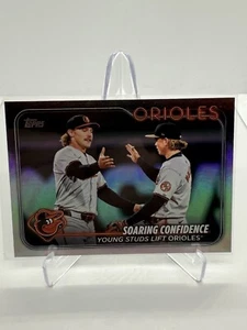2024 Topps Update Rainbow Foil Jackson Holliday/Gunnar Henderson Orioles #US285 - Picture 1 of 1