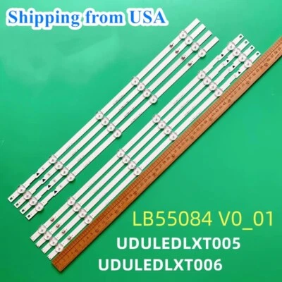 LED strip(8） for PHILIPS 55PFL5402/F7 55PFL5601 55W5S1P 55W6S1P LB55084 FW55D25F - Image 1 of 4