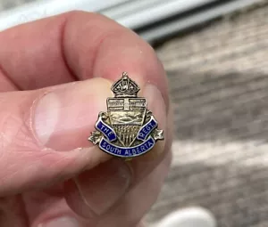 Vintage South Alberta Regiment Kanada Militär Sterlingsilber kleines Nadelabzeichen - Bild 1 von 8