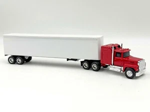 1/64 Red Ford and White Van Trailer Semi Truck Tractor Trailer - Picture 1 of 1