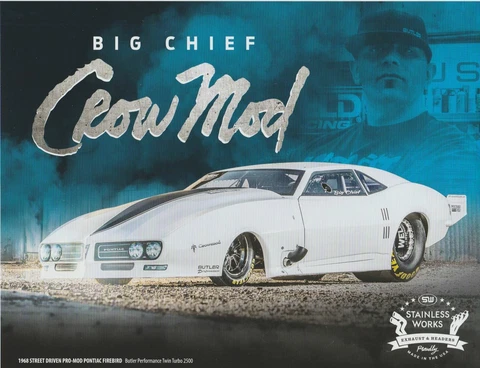 2016 Big Chief Stainless Crow Mod '68 Firebird PRI Show Street Outlaws Hero Card Cover