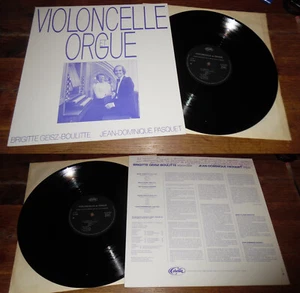GEISZ BOULITTE / PASQUET Violoncelle Et Orgue Rare LP French Private Press Cello - Picture 1 of 1