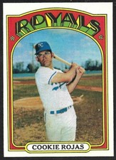 1972 TOPPS #415  Cookie Rojas  KANSAS CITY ROYALS  EX-MINT+   A