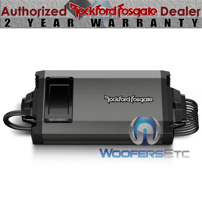 ROCKFORD FOSGATE M5-1000X1 MARINE MOTORCYCLE SUBWOOFERS SPEAKERS AMPLIFIER NEW