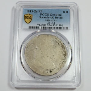 1813 Zs FP PCGS AG Detail - Zacatecas Z8.3.1 - Silver 8 Reales 8R Coin #47194A - Picture 1 of 2