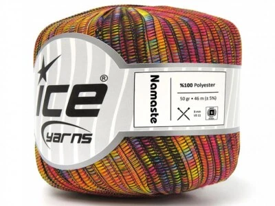 Namaste Ribbon Yarn 80346 Rainbow Prism Ice Yarns Polyester 50gr 50y 1/4"wd - Image 1 of 4