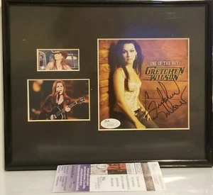 Gretchen Wilson Signed 10.5 x 8.5 Framed CD Cover JSA COA  - Picture 1 of 4