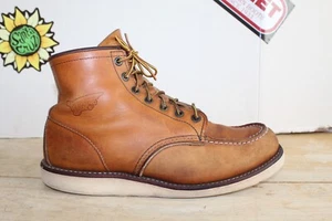Red Wing Classic Moc 875 Men's 6" Boots In Oro Legacy Leather Size 11 D. - Picture 1 of 13