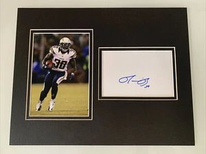 SAN DIEGO CHARGERS RONNIE BROWN Signed Autographed Matted Photo w/cut 11"x14" - Picture 1 of 2