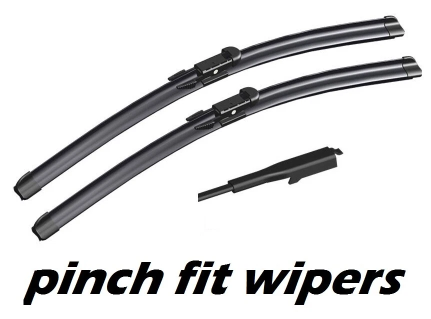 RENAULT KOLEOS 2008-2015 AERO FLAT WIPER BLADES PINCH TAB FITMENT 24" + 19" - Image 1 of 1