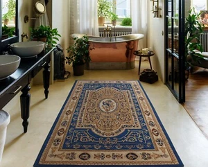 Oushak Hand Tufted Wool Area Rug Parisian Traditional Living Room Carpets 4x6 ft - Picture 1 of 9