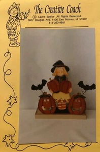 Vintage Pattern Packet :Wanda's Glowing Pumpkins Candleholder by Laurie Speltz - Picture 1 of 3
