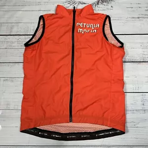 Pactimo Petunia Mafia Orange Cycling Vest Full Zip Lightweight Women's Sz L - Picture 1 of 10