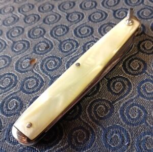 Vintage 1930 Remington UMC Imitation Mother of Pearl MOP 2 Blade Pen Knife USA