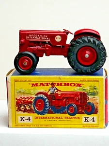 Matchbox King Size No. K-4 McCormick International Farm Tractor & Original Box - Picture 1 of 16