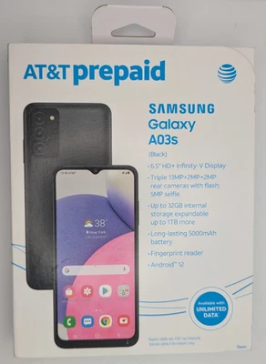Samsung Galaxy A03s - 32 GB - Black (AT&T) - Image 1 of 3