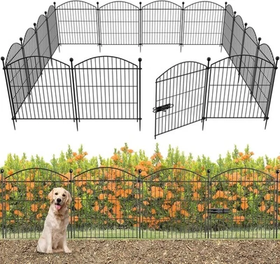 Cerca dobrável 16 painéis 32 pol. metal à prova de ferrugem borda barreira animal - Imagem 1 de 4