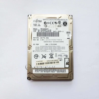 Fujitsu 60 GB IDE PATA 4200 RPM 2.5" MHV2060AT Hard Drive For Laptop Computer - Image 1 of 2