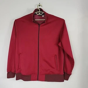 Rocawear Jacket Mens Burgundy Black Track Full Zip Classic Logo Size XL EUC - Picture 1 of 8