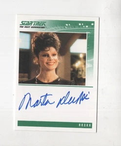 MARTA DUBOIS AUTOGRAPH 2004 STAR TREK NEXT GENERATION RITTENHOUSE ARDRA AUTO - Picture 1 of 2