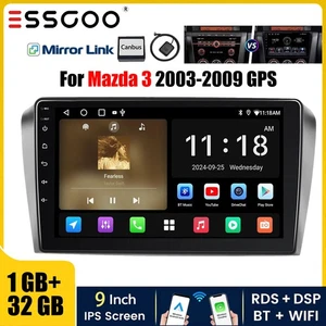32G Android15 Apple Carplay USB NAVEGACIÓN POR SATÉLITE para Mazda 3 2003-2009 radio estéreo de coche - Imagen 1 de 13