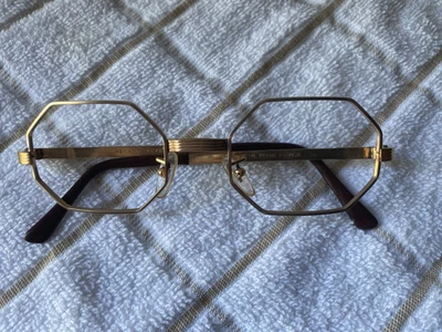 Frame France Octagon Vintage Eyeglass Frame 20/000 gold filler - Image 1 of 4