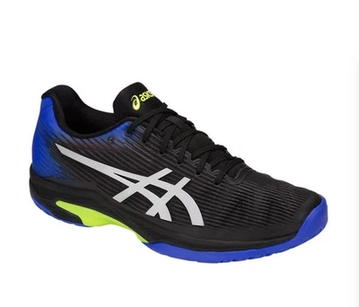 Zapatillas Tenis ASICS Para Hombre NUEVAS SOLUTION SPEED™ FF Negras/Azules 14M ¡NUEVAS! Caja Foto 1 de 4