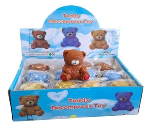12x Squishy Antistress Spielzeug Teddybär ca. 8 cm - Bild 1 von 1