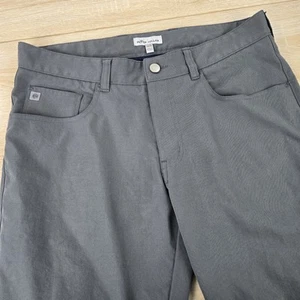 Men's 32x34 Peter Millar Crown EB66 Performance 5 Pocket Grey Gray Golf Pants - Picture 1 of 8